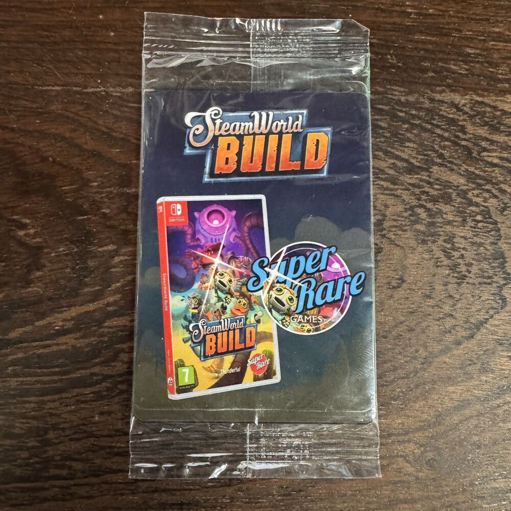 SteamWorld Build Super Rare Games SRG Trading Card Booster Pack Sealed Nintendo
